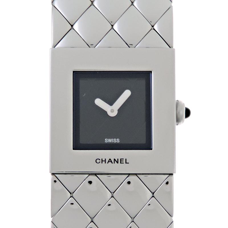 良品✨シャネル 腕時計 マトラッセ レディース スクエア クォーツ SS 銀 CHANEL ［飯能本店］CHANEL シャネル マトラッセ ウォッチ H0009