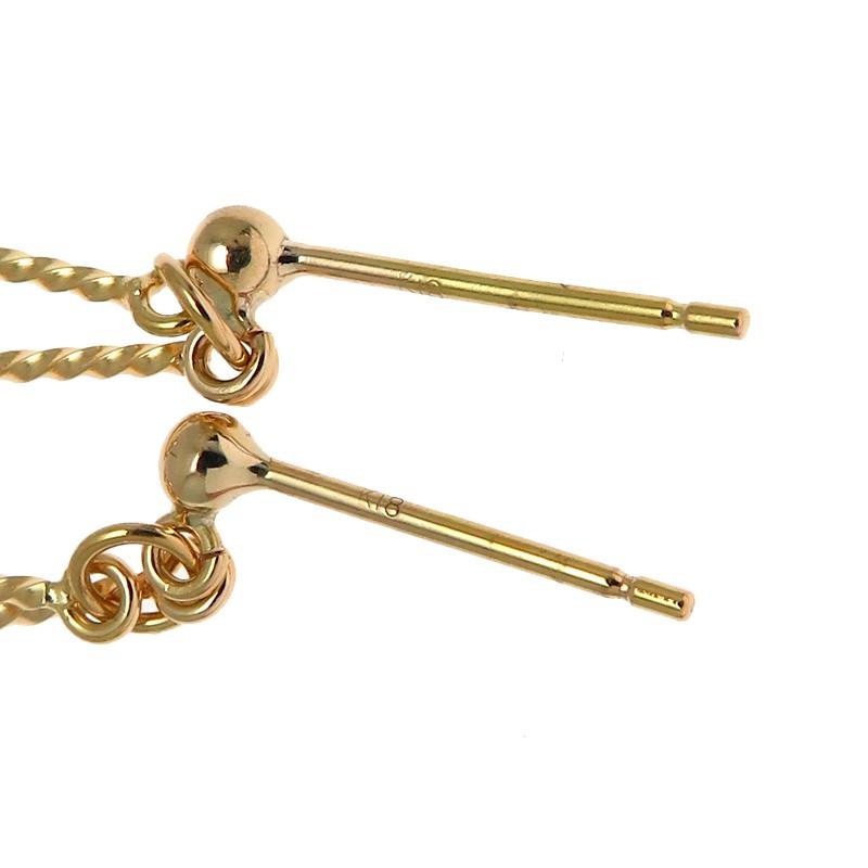 飯能本店］Non Brand ノンブランド デザイン ピアス K18イエロー