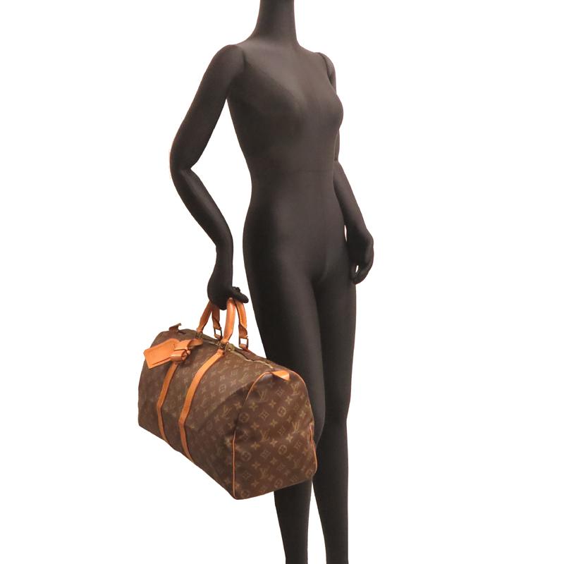 Louis Vuitton ルイヴィトン キーポル45 モノグラム 付属あり美品 ルイヴィトンキーポルバンドリエール50 2018年春夏限定 14145