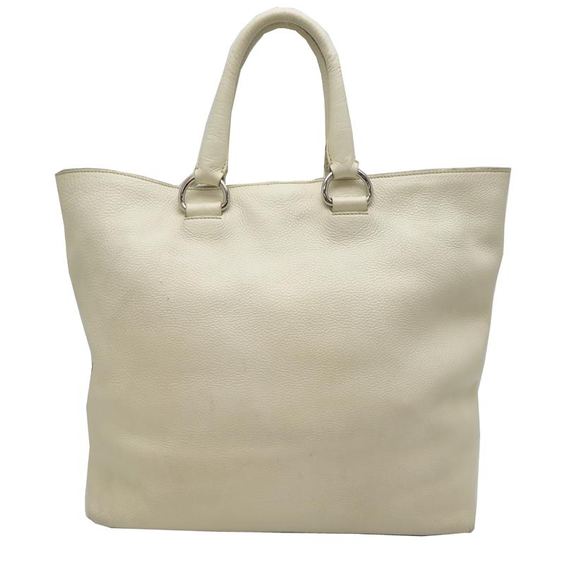 PRADA ［飯能本店］PRADA プラダ 1BG865 トートバッグ レザー ホワイト 