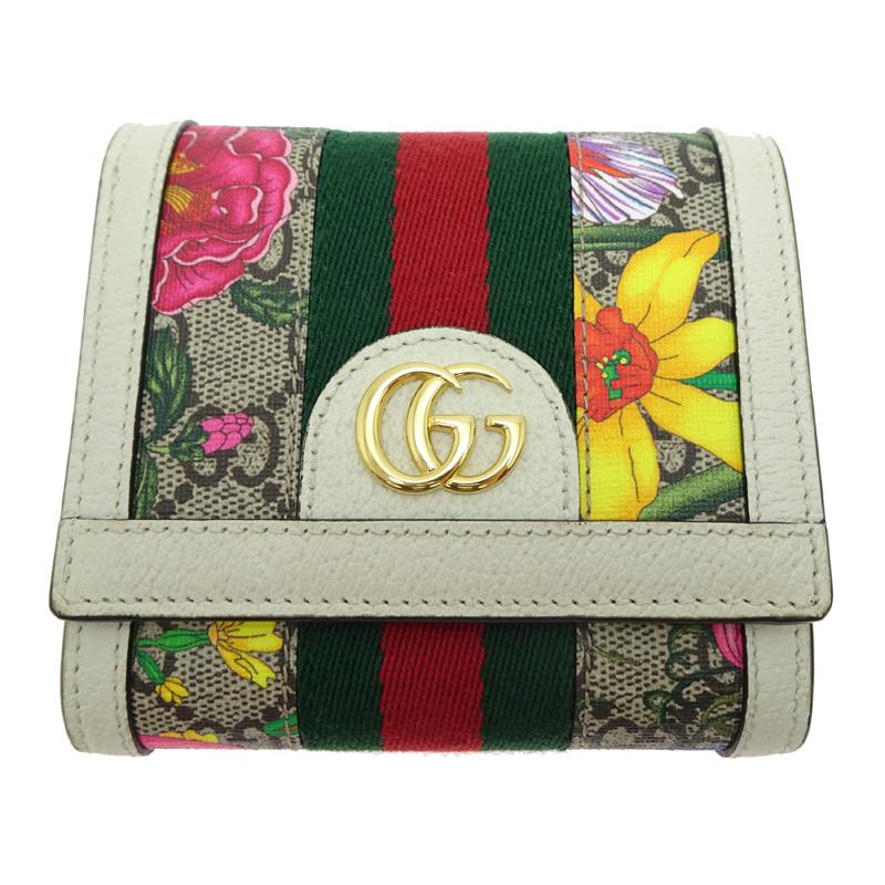 GUCCI（グッチ） ［飯能本店］GUCCI GG フローラ コンパクトウォレット