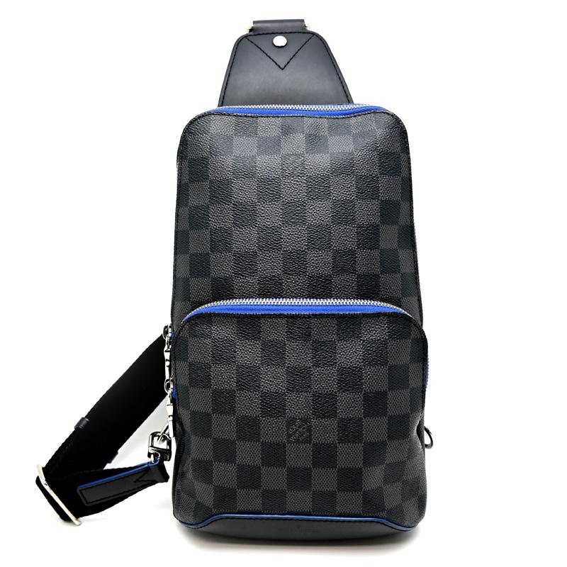 ラスト値下げ！早い者勝ち‼️LOUIS VUITTON アヴェニュースリングバッグ 高級感溢れるレザー☆ LV アヴェニュー スリングバッグ メンズ