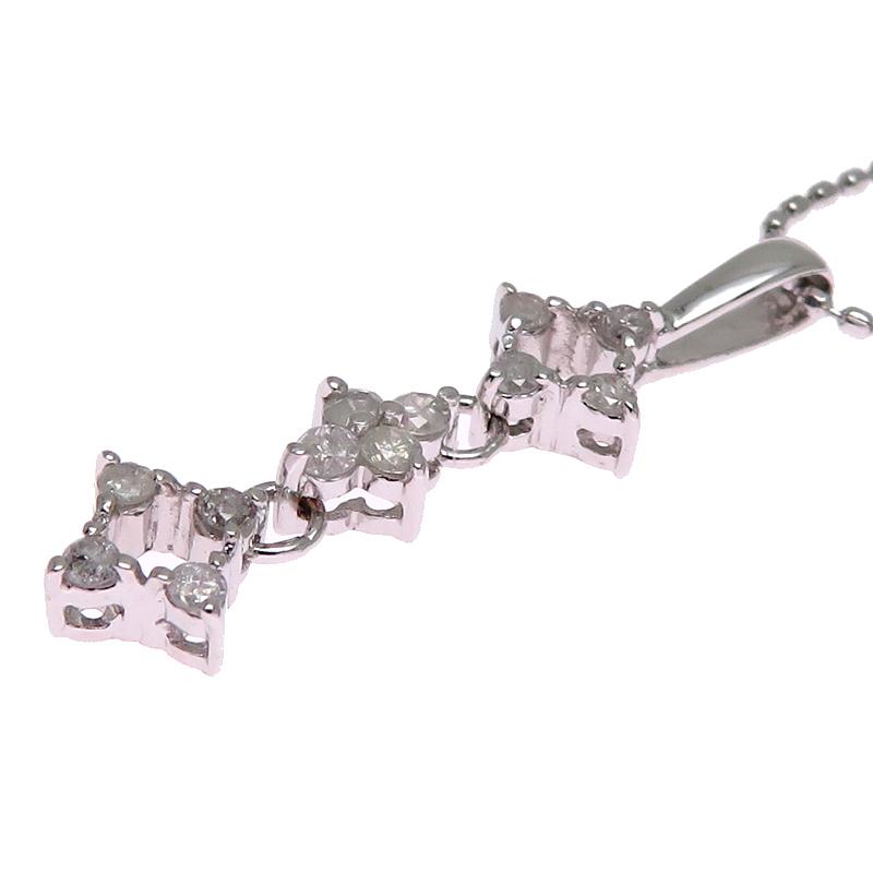 飯能本店］Non Brand ノンブランド 0.16ct ダイヤモンド ネックレス  