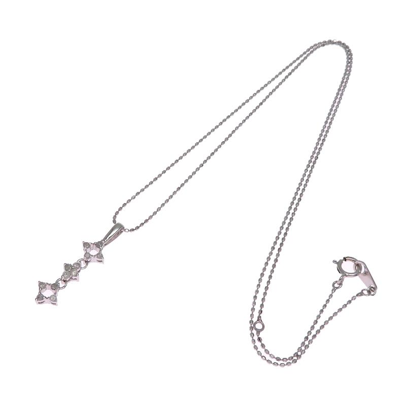 飯能本店］Non Brand ノンブランド 0.16ct ダイヤモンド ネックレス  