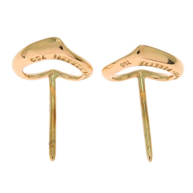 Tiffany & Co. ハート型ピアス 750ゴールド　3.7g TIFFANY&Co. ［飯能本店］TIFFANY&Co. ティファニー オープン ハート