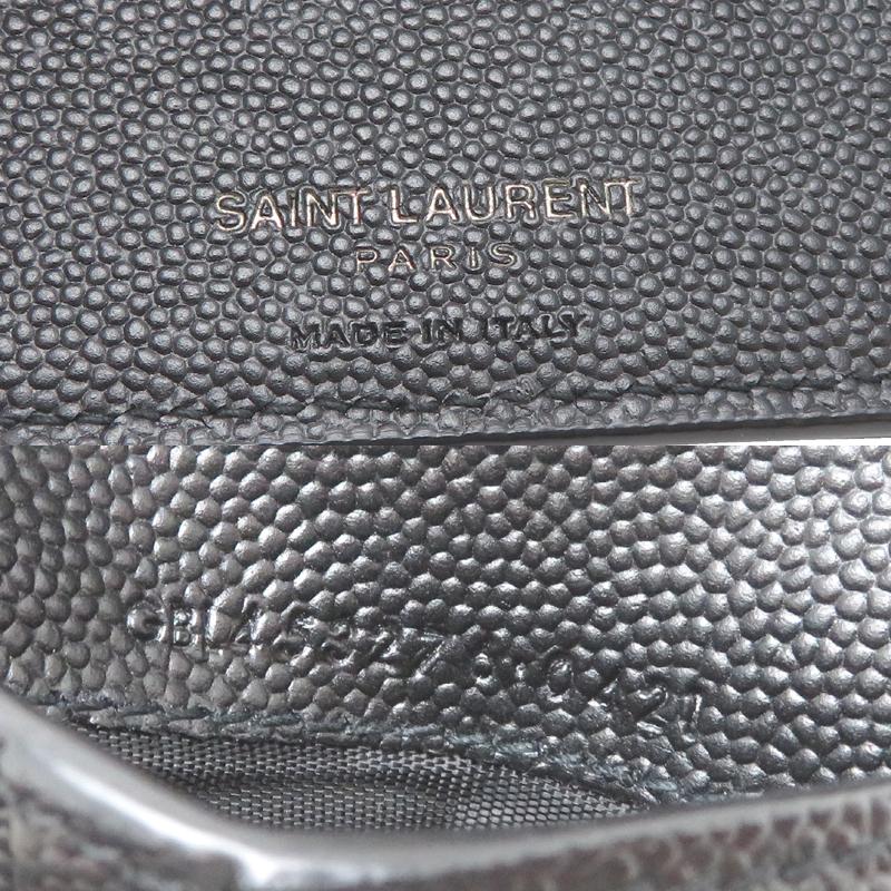 SAINT LAURENT　サンローラン　ブラック　二つ折り財布　お札入れ 飯能本店］SAINT LAURENT サンローラン 札入れ コンパクト