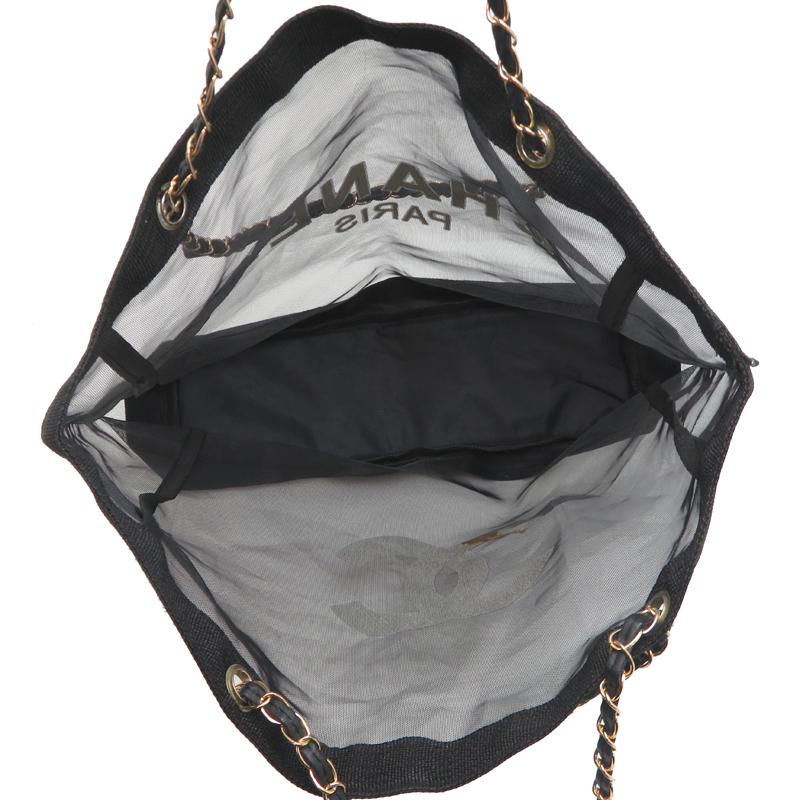 CHANELノベルティ メッシュバッグ ブラック シャネル メッシュバッグ♪ - メルカリ