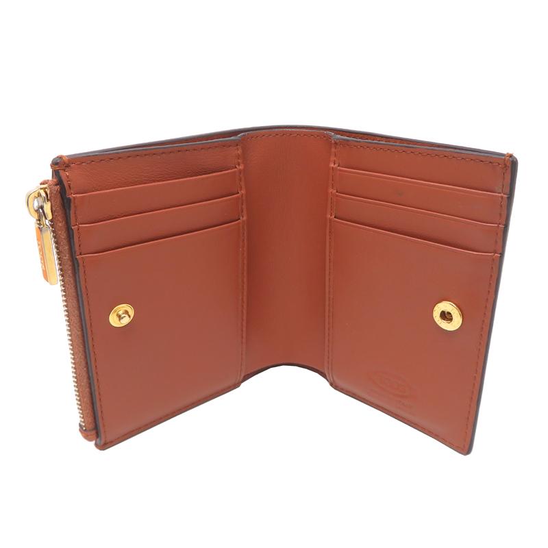 ✨未使用✨　TOD’S トッズ　財布　ボルドー　レザー 飯能本店］TOD'S トッズ タイムレス XAWTSKB8100KET 二つ折り財布