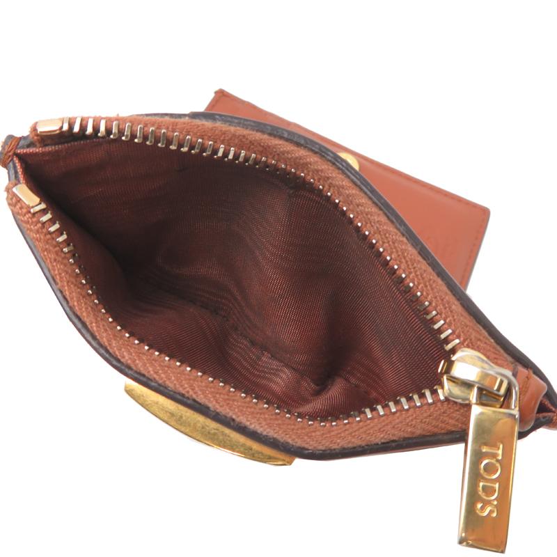 飯能本店］TOD'S トッズ タイムレス XAWTSKB8100KET 二つ折り財布