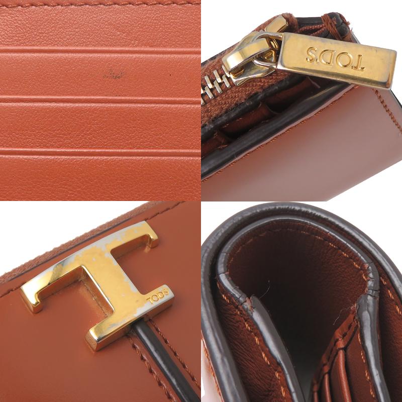 飯能本店］TOD'S トッズ タイムレス XAWTSKB8100KET 二つ折り財布