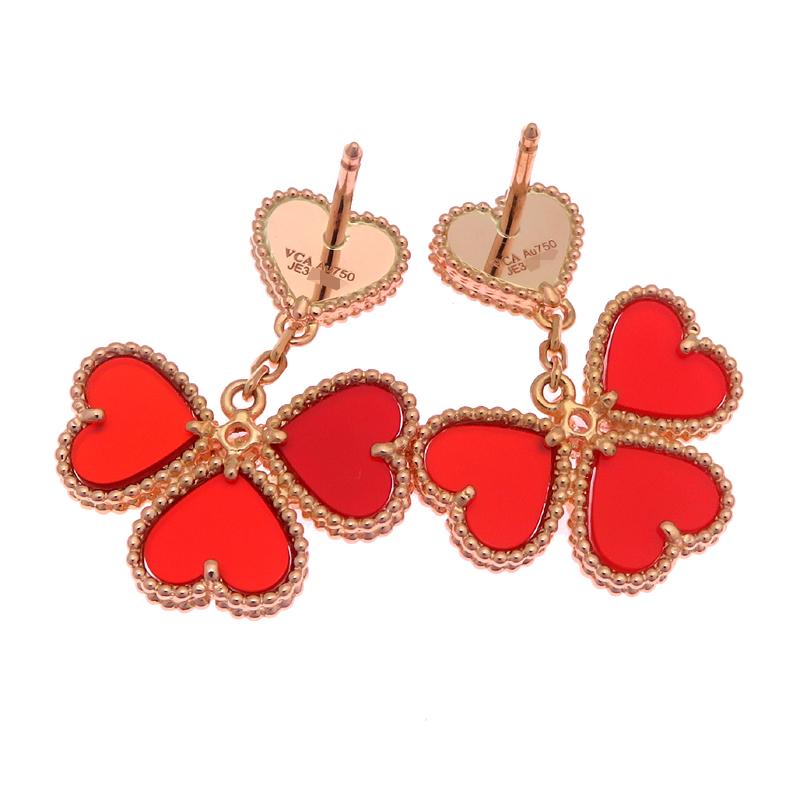 ヴァンクリーフ &アーペル　スウィートハートピアス(片耳用) ヴァンクリーフ&アーペルスゥィートアルハンブラハートピアス