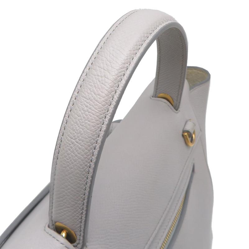 セリーヌハンドバッグ　グレー レザー 楽天市場】【未使用 展示品】セリーヌ CELINE ベルトバッグ ミニ 2Way