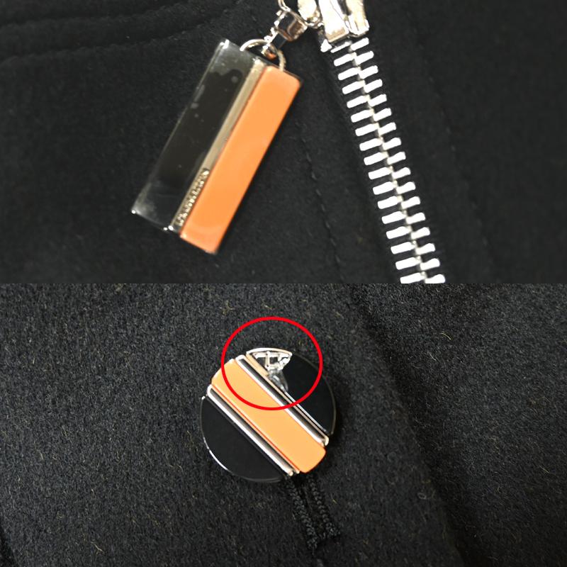 ［飯能本店］LOUIS VUITTON LV ルイ・ヴィトン ケープコート FJC094QWE A431 ポンチョ ウール ブラック レディース DH90832の画像
