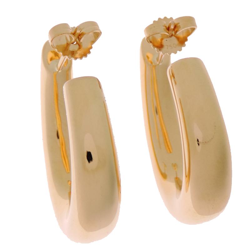 Tiffany & Co. フープピアス 925シルバー 750ゴールド TIFFANY&Co.（ティファニー） ［飯能本店］TIFFANY&Co. ハーフ フープ