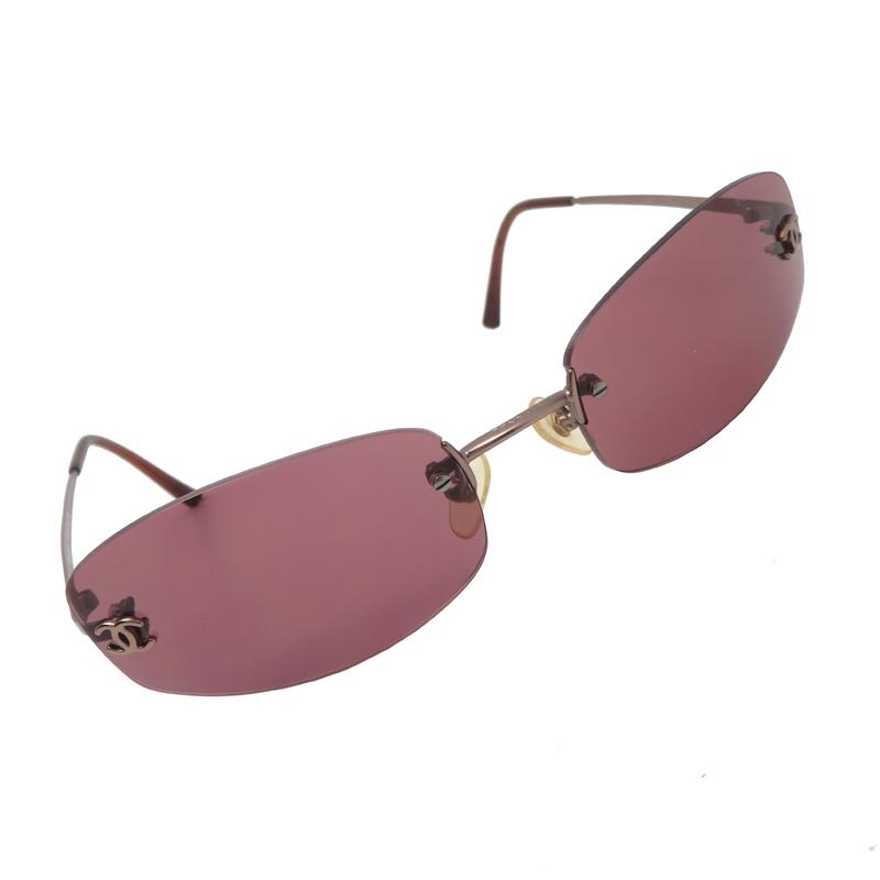 CHANEL サングラス ダークブラウン/ピンク CHANEL（シャネル） ［飯能本店］CHANEL サングラス メガネ ブラウン系