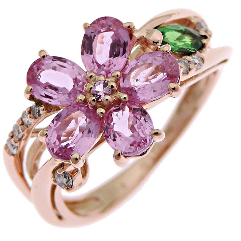 銀座店］Non Brand ノンブランド 1.23ct サファイア 0.10ct ガーネット 