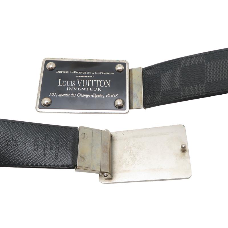 ［飯能本店］LOUIS VUITTON LV ルイ・ヴィトン サンチュール アンヴァントゥール リバーシブル ＃85/34 M9632 ( 廃番 ) ベルト DH91457_4