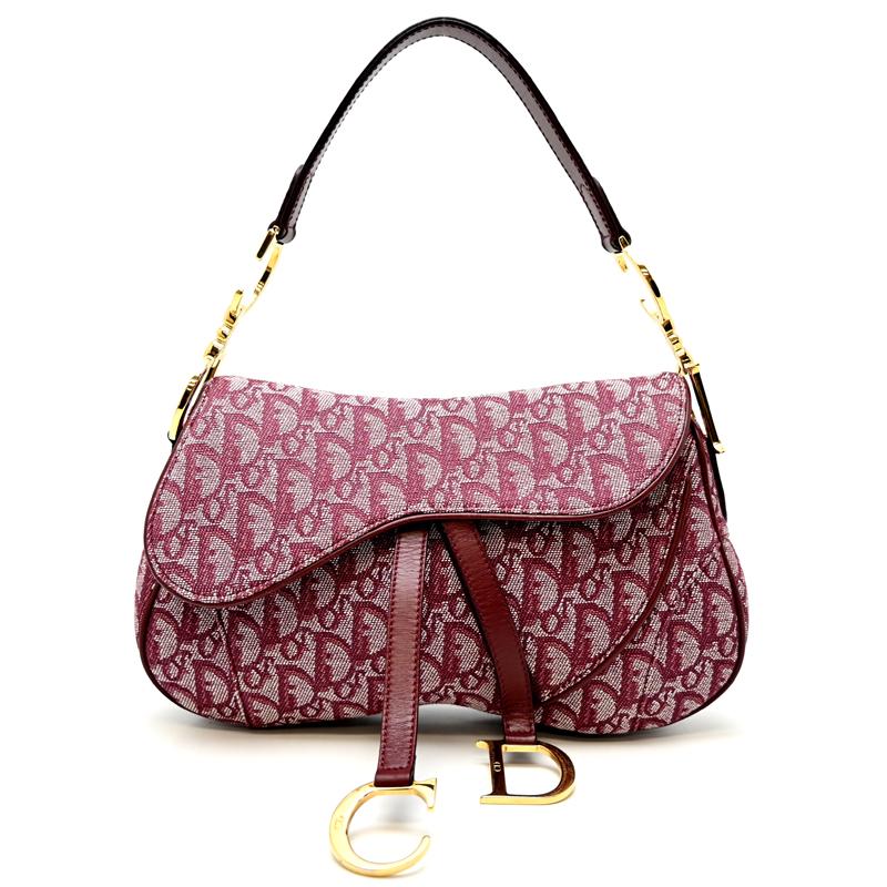 飯能本店］Dior ディオール トロッターダブルサドルバッグ ショルダー