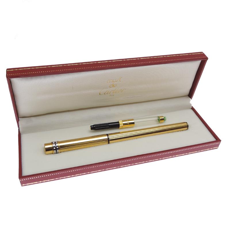 Cartier ゴールド 万年筆 専用ケース付き Cartier（カルティエ） ［飯能本店］CARTIER ※インクなし ※『K.Takano