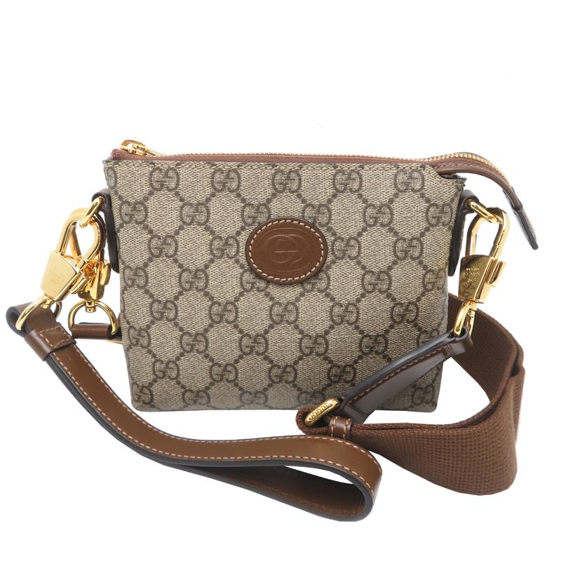 希少✨オールドグッチ　GUCCI GGスプリーム　ショルダーバッグ　ゴールド GUCCI（グッチ） ［銀座店］GUCCI インターロッキング G 723306