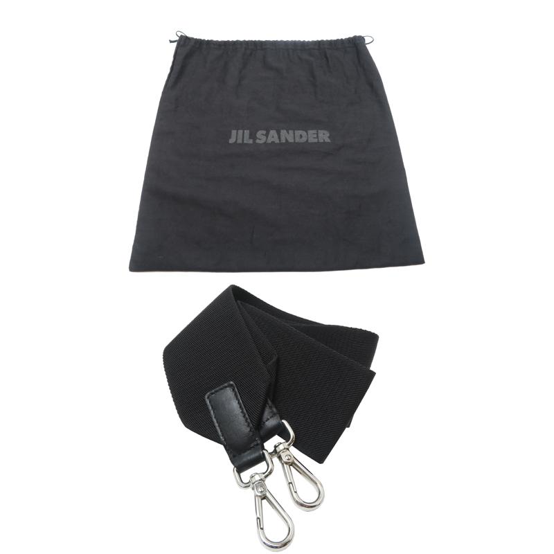 JIL SANDER 2way ハンドバッグ ショルダー レザー ブラック JIL SANDER（ジルサンダー） バッグ ショルダーバッグ ハンドバッグ