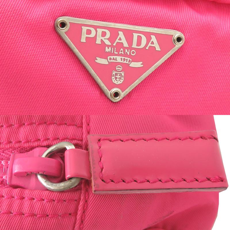 PRADA（プラダ） ［飯能本店］PRADA ポーチ ナイロン ピンク系
