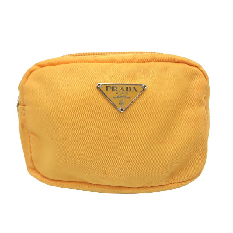 PRADA（プラダ） ［飯能本店］PRADA ポーチ ナイロン イエロー系 