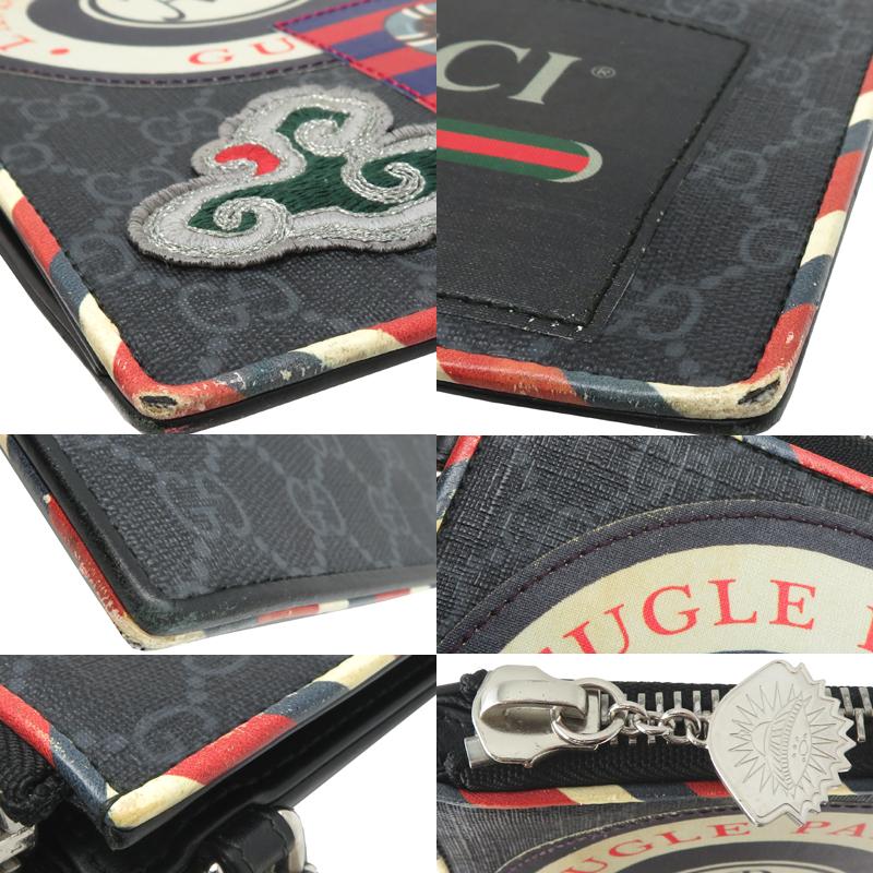 GUCCI グッチ クラッチバッグ メタリックシルバー スタッズ 箱付き