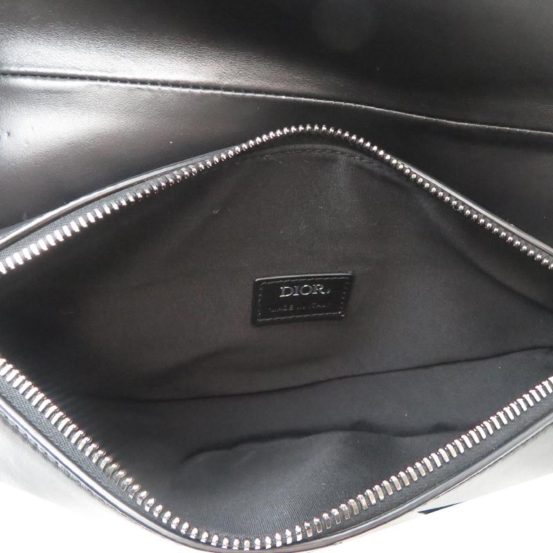 ［銀座店］Dior ディオール ボディ サドルバッグ ボディバッグ レザー ブラック系 メンズ DH92204_5