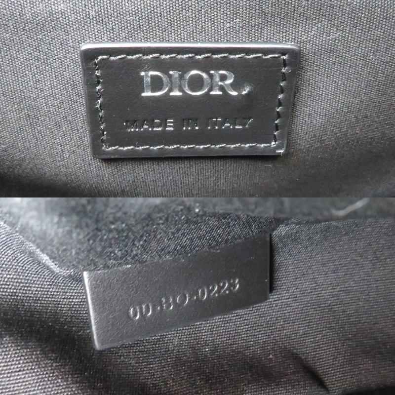 ［銀座店］Dior ディオール ボディ サドルバッグ ボディバッグ レザー ブラック系 メンズ DH92204_6