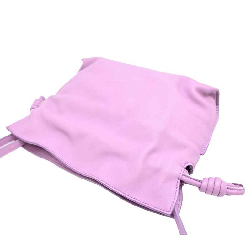 ［飯能本店］LOEWE ロエベ フラメンコクラッチミニバッグ A411FC2ｘ37 ショルダーバッグ レザー パープル レディース DH92504の画像