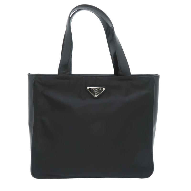PRADA ブラック トートバッグ PRADA（プラダ） ［飯能本店］PRADA ※ハンドルの裏側剥がれ トート