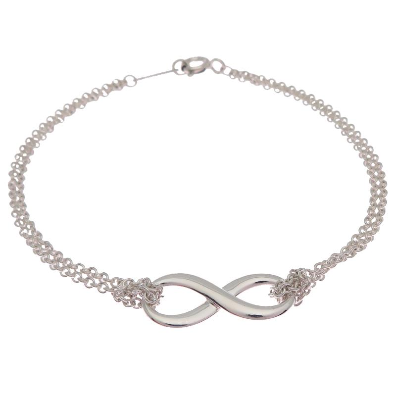 Tiffany ティファニーインフィニティブレスレット シルバー ダブルチェーン TIFFANY&Co.（ティファニー） ［飯能本店］TIFFANY&Co. インフィニティ