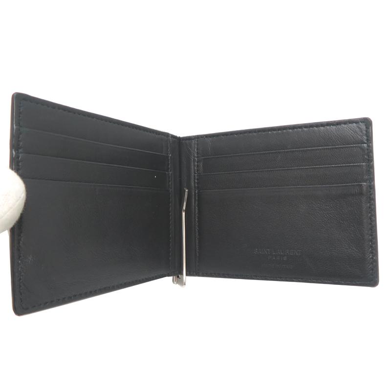 飯能本店］SAINT LAURENT サンローラン マネークリップ 378005 二