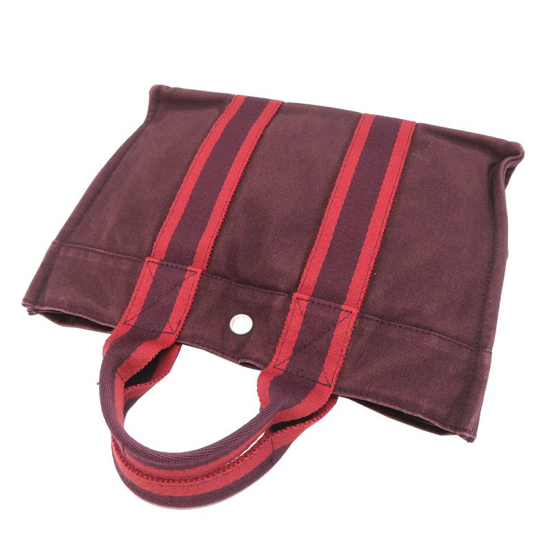 HERMES エルメス フールトゥPM レッド キャンバス ハンドバッグ HERMES（エルメス） ［飯能本店］HERMES フールトゥ PM トートバッグ