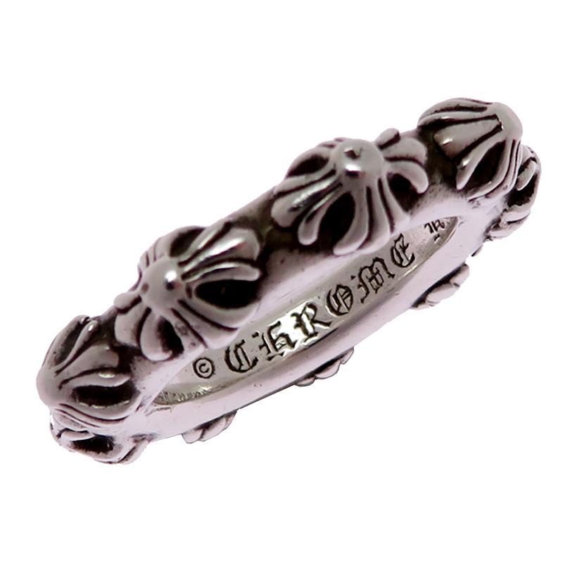 銀座店］CHROME HEARTS クロムハーツ SV925 クロスバンド リング・指輪