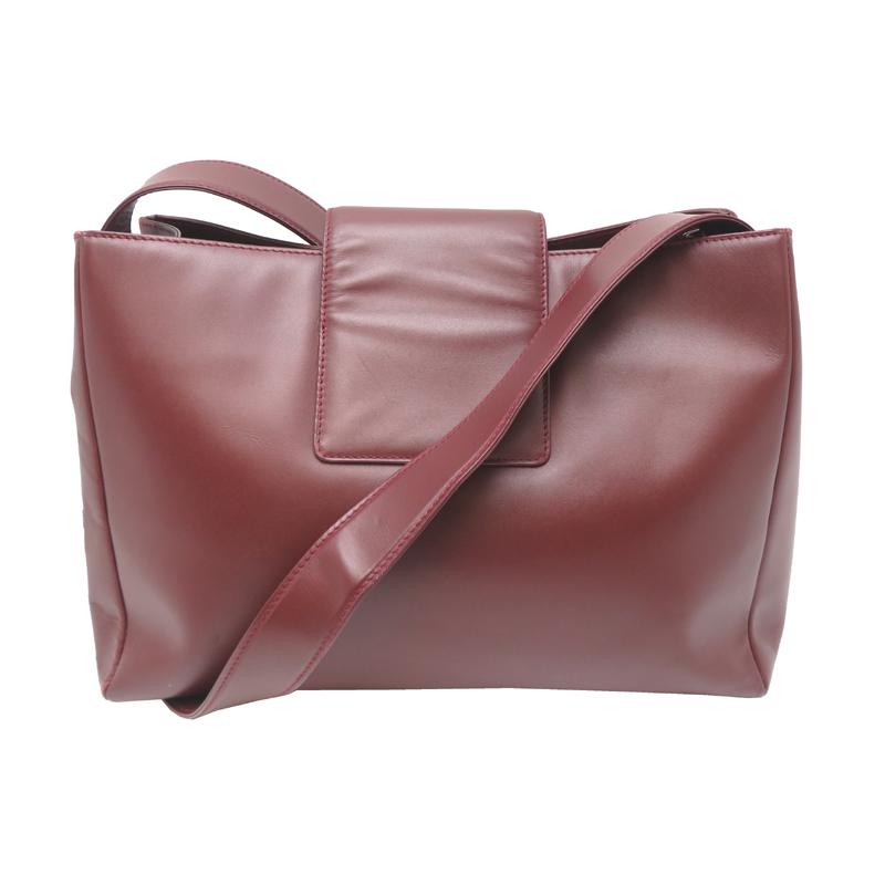 ■Cartier■マストライン ショルダーバッグ レザー　ボルドー　2way Cartier（カルティエ） ［飯能本店］CARTIER マストライン ショルダー
