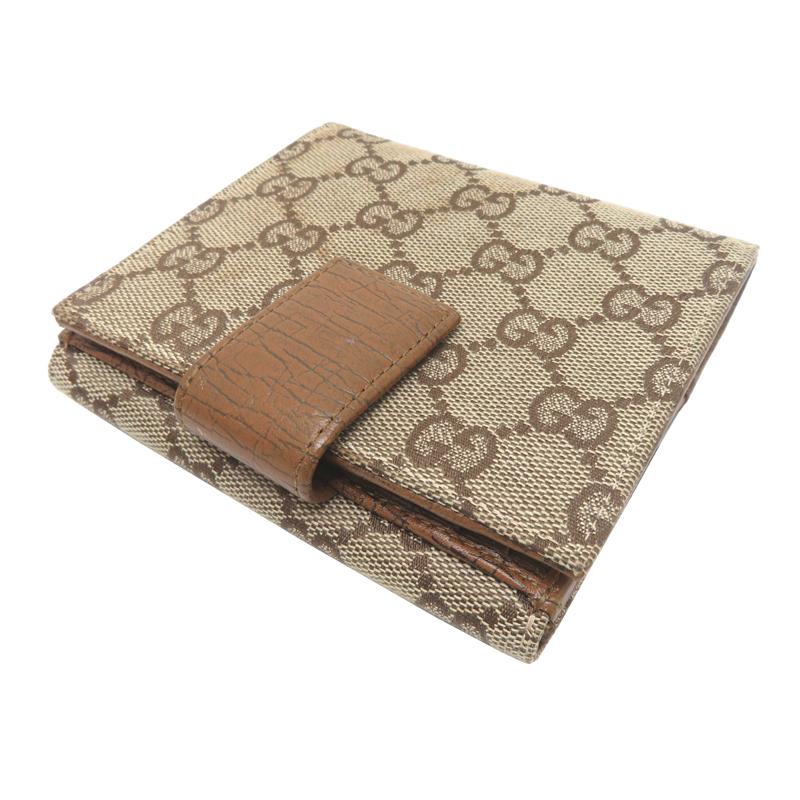 GUCCI（グッチ） ［飯能本店］GUCCI 120938 二つ折り財布 GGキャンバス
