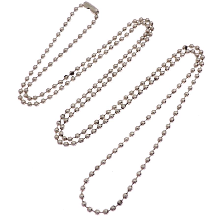 銀座店］CHROME HEARTS クロムハーツ ボール チェーン 30インチ
