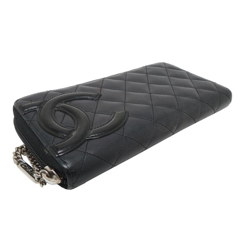 シャネル CHANEL 長財布 カンボンライン 二つ折り ラムスキン CHANEL（シャネル） ［飯能本店］CHANEL カンボンライン ウォレット 長