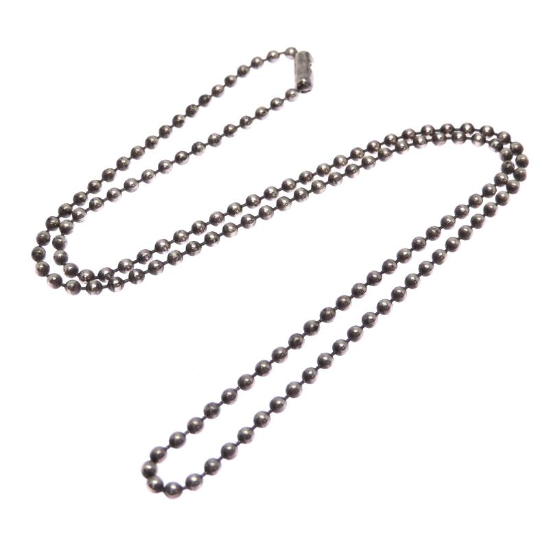 クロムハーツ純正ボールチェーン18インチ 銀座店］CHROME HEARTS クロムハーツ SV925 18インチ ボールチェーン