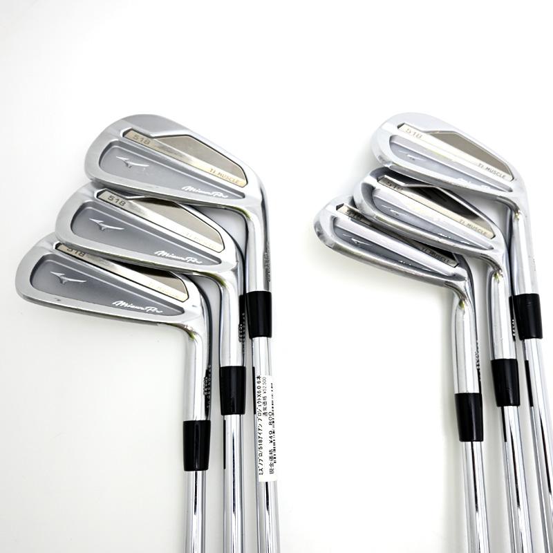 ［飯能本店］Mizuno ミズノ ミズノプロ 518 アイアン 6本セット(#5~Pw) PROJECT X 6.0 PRECISION(ユニフレックス) メンズ GH15816の画像