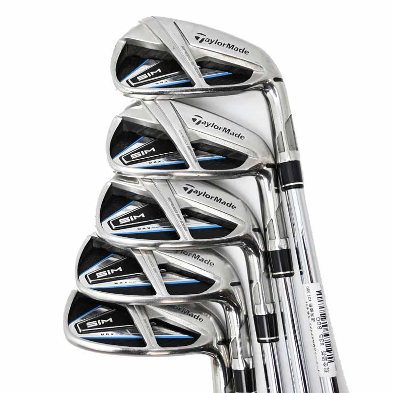 TaylorMade テーラーメイド SIM MAX アイアン 5本セット(#6~Pw) KBS 85