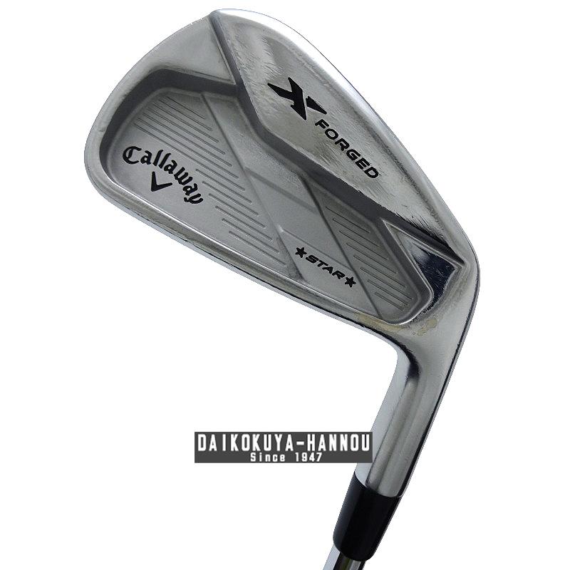 飯能本店］キャロウェイ X FORGED STAR 6本セット(#5〜Pw) アイアン X