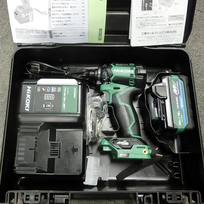 HIKOKI 36V マルチボルト コードレスインパクトドライバ WH36DC(XPSZ  