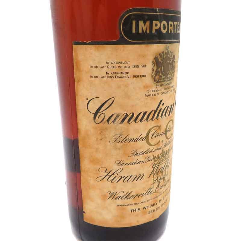 Canadian Club 6年ウイスキー 1971年古酒カナディアンクラブ Canadian Club 6年 カナディアンクラブ ブレンデッド カナディアン