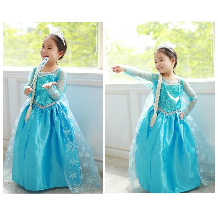 アナと雪の女王 エルサ ドレス 子供 5点セット 女の子 コスチューム