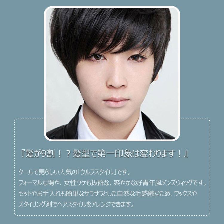 おしゃれ メンズ ウィッグ かつら ネット付 コスチューム用小物 男装かつら コスプレ 男に変身 カッコウいい ブラック イベント Eximcomplekt Com Ua