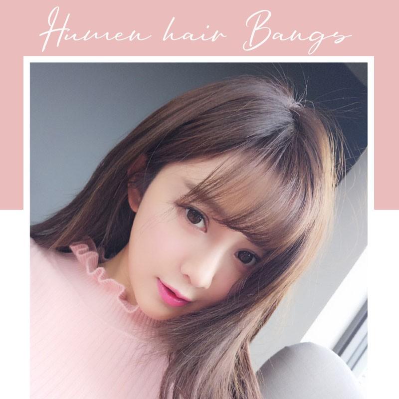 前髪ウィッグ 自然 シースルー ウィッグ 前髪 エクステ ポイント