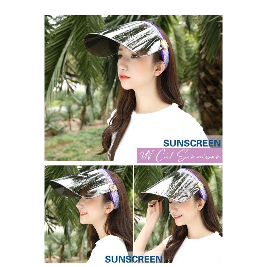 Uvカット サンバイザー つば広タイプ レディース Uv おしゃれ サンバイザー レディース Uvカット 帽子 自転車 バイザー 紫外線対策 日焼け止め Uc 0178 張本 ストア 通販 Yahoo ショッピング